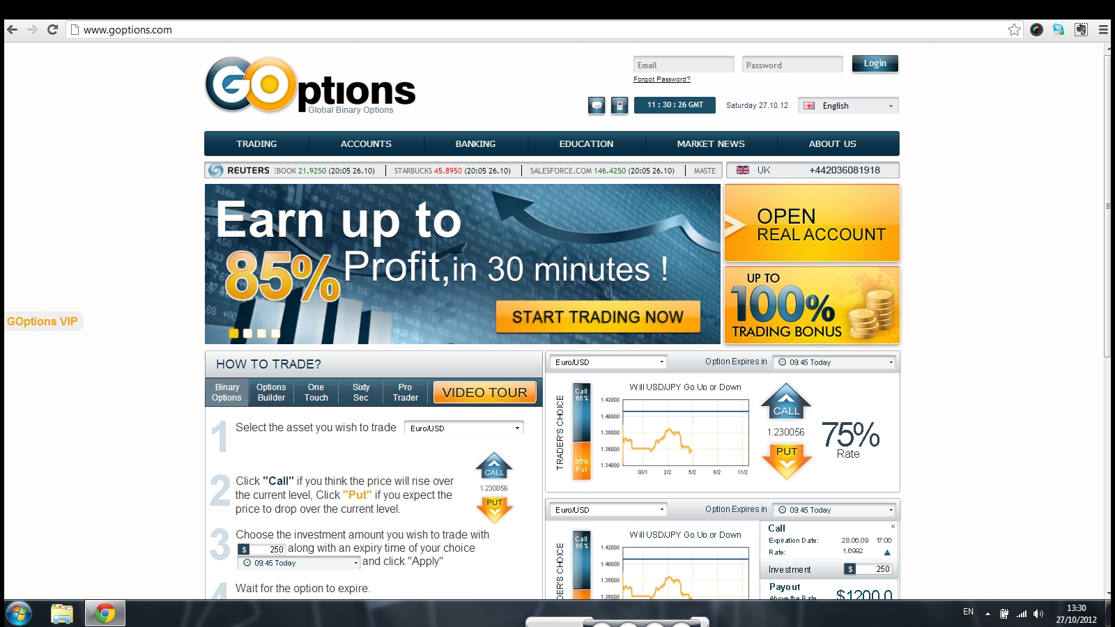 scammers on binary options