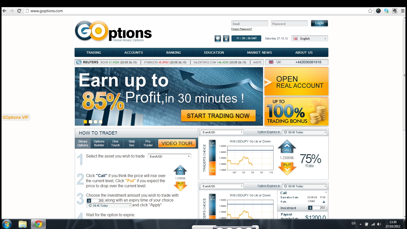 legit binary options