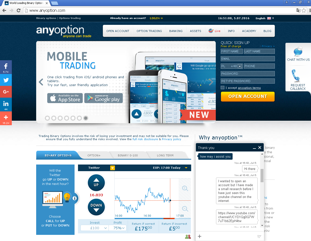 Spread betting vs binary options