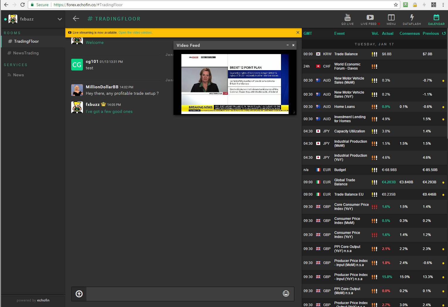 Live Forex Chatroom