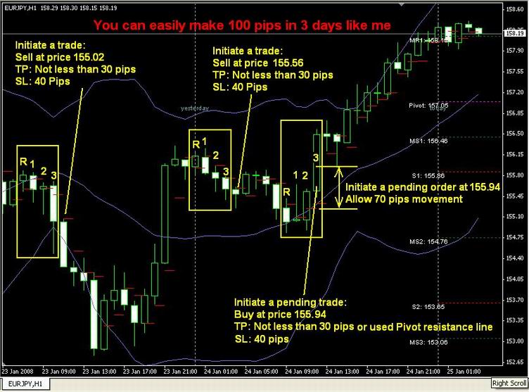 Make 100 pips a day in forex