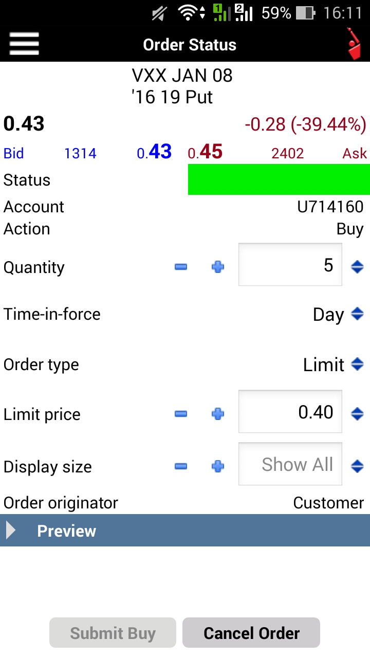 Us stocks options