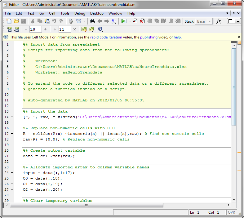 Matlab trading indicators